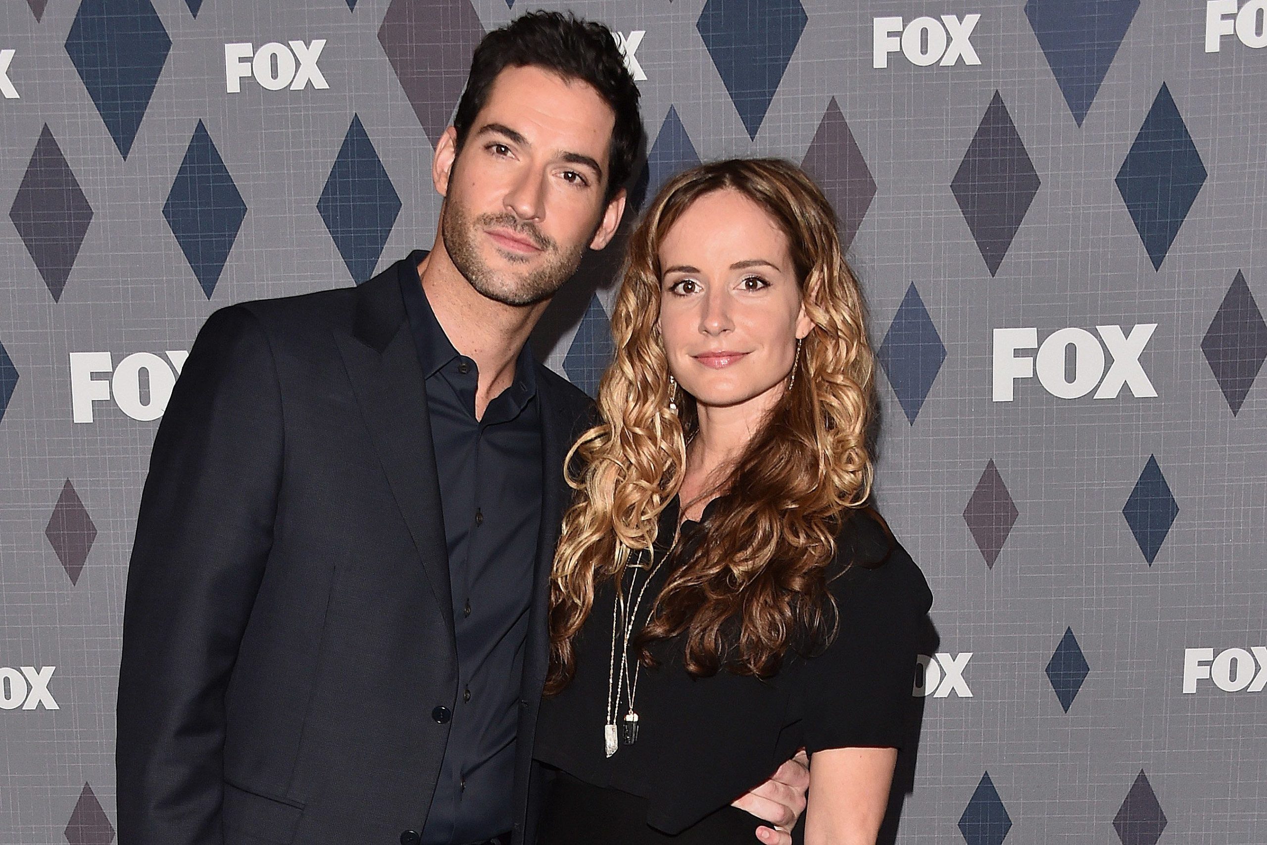 Tom Ellis and Meaghan Oppenheimer (Wife) .